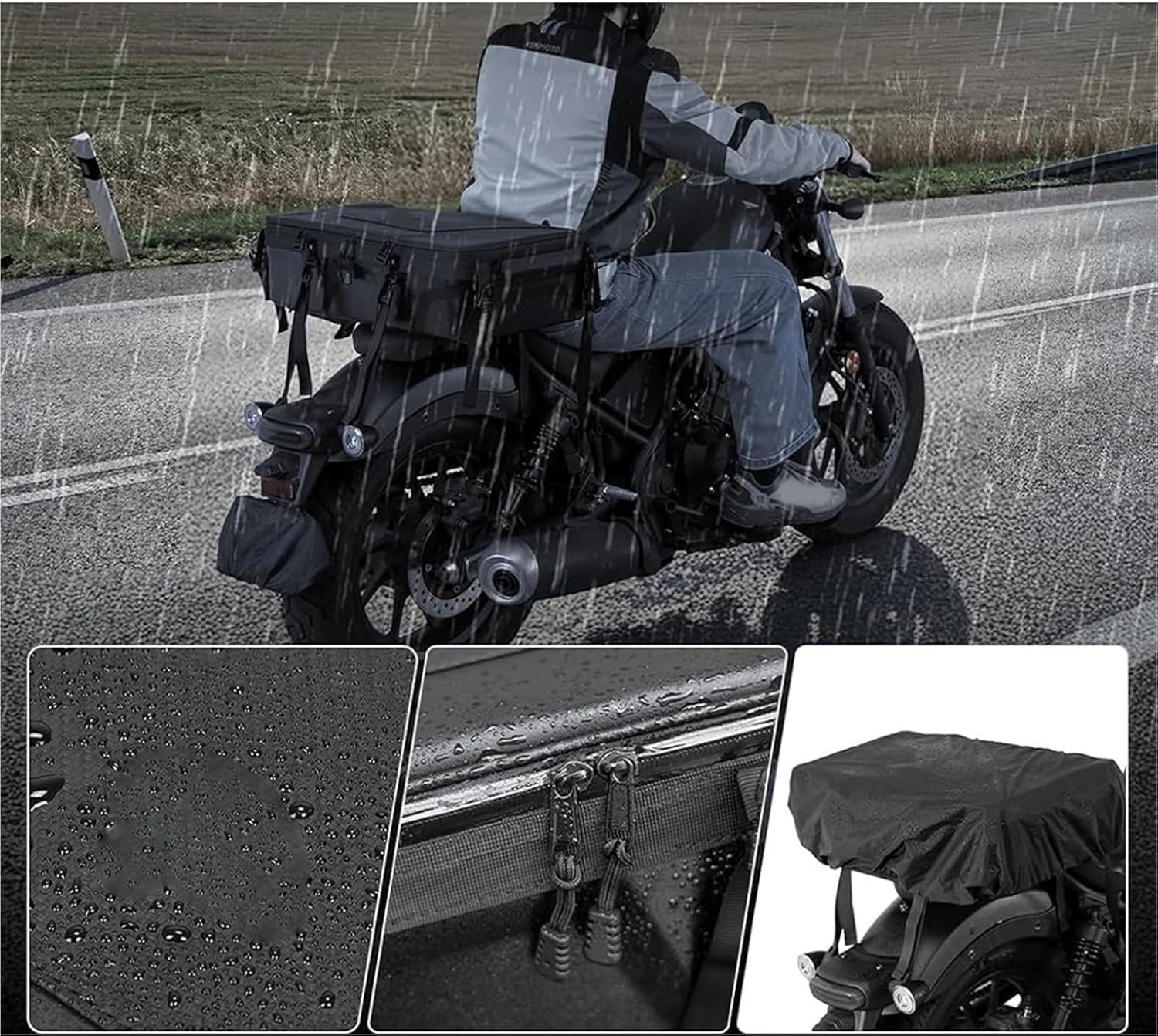 シートテールバッグ 35L PVC防水旅行用荷物収納バッグ レイン